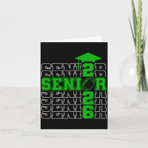 Cartão Turma sênior de 2026 formatura 2026 verde
