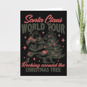 Cartão Turnê Mundial do Papai Noel Rocking Around The Chr