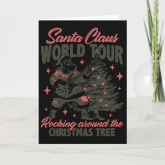 Cartão Turnê Mundial do Papai Noel Rocking Around The Chr