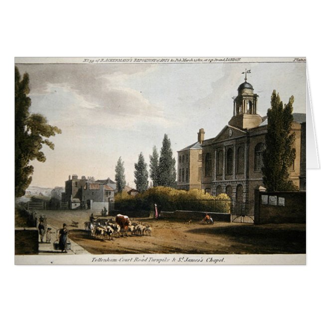 Cartão Turnpike da estrada da corte de Tottenham (Frente Horizontal)