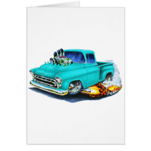 Cartão Turquesa 1957 do recolhimento de Chevy
