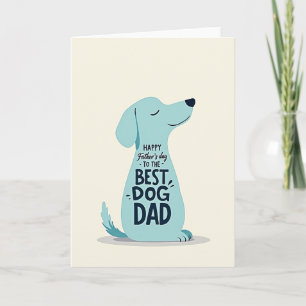 Cartão Turquesa Melhor Pai de Cachorro