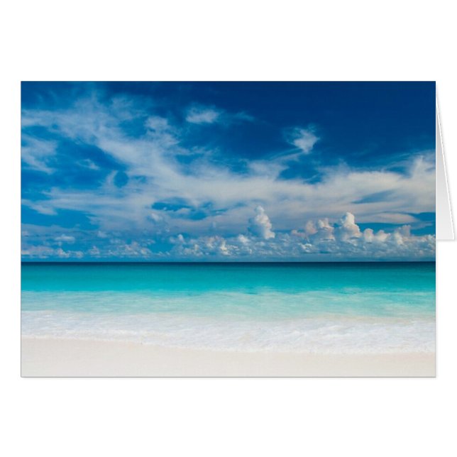 Cartão Turquesa Tranquilo (Frente Horizontal)