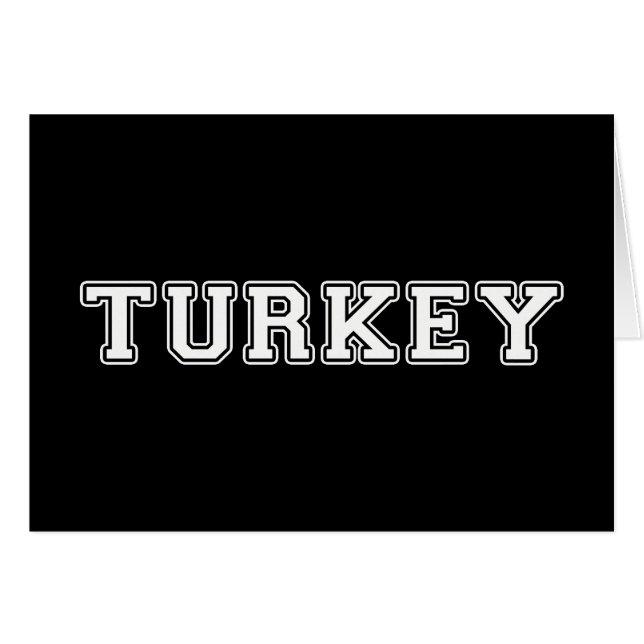 Cartão Turquia (Frente Horizontal)