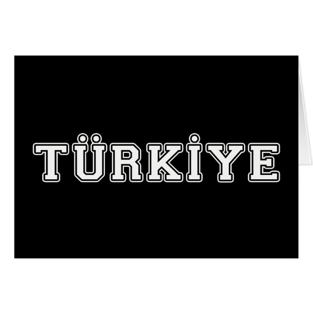 Cartão Turquia (Frente Horizontal)