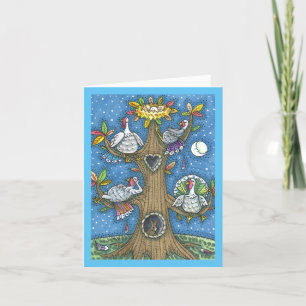 Cartão TURQUIA ÁRVORE, GRAÇAS AO Vazio DE GOBBLERS ENGRAÇ