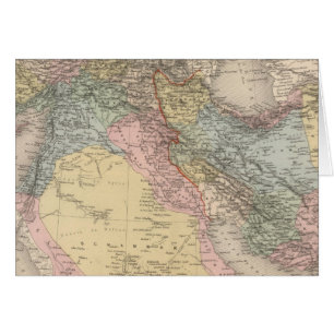 Cartão Turquia asiática e Pérsia