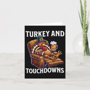 Cartão Turquia E Touchdowns Pai De Futebol Fu
