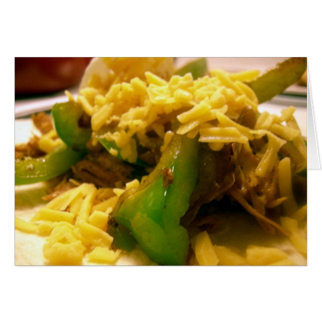 Cartão Turquia fajita (Frente Horizontal)