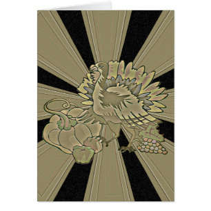 Cartão Turquia no Dia de Ação de Graças -