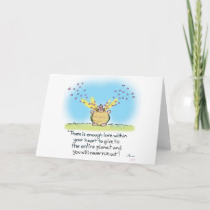 Cartão Turtle love Greeting card
