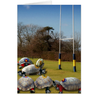 Cartão Turtle Rugby