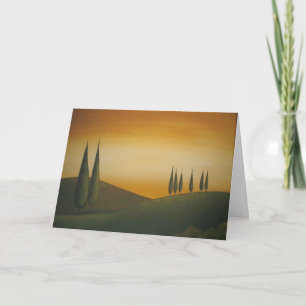 Cartão Tuscan Landscape - Birthday Card