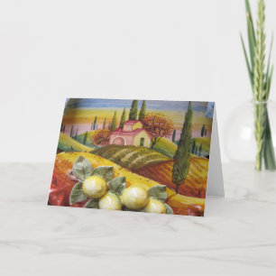 Cartão Tuscan Scene Blank Card