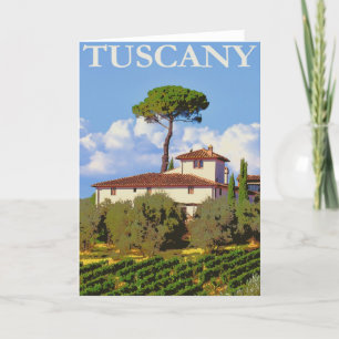Cartão Tuscany Italy Poster
