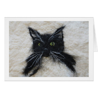 Cartão Tuxedo Cat Sentido