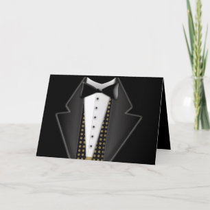 Cartão Tuxedo totalmente formal
