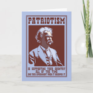 Cartão Twain - Patriotismo