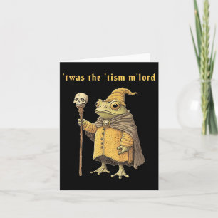 Cartão Twas The Tism Mlord Funny Sapo Autism Witch