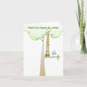 Cartão Tweet E. Doodle note card