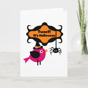 Cartão Tweet Halloween T-shirts e presentes