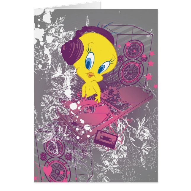 Cartão Tweety Djing (Frente)