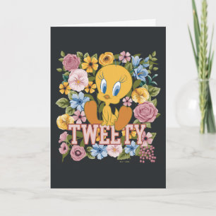 Cartão TWEETY™ Gráfico de Bordado Floral