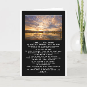 Cartão Twenty-Third Psalm Prayer