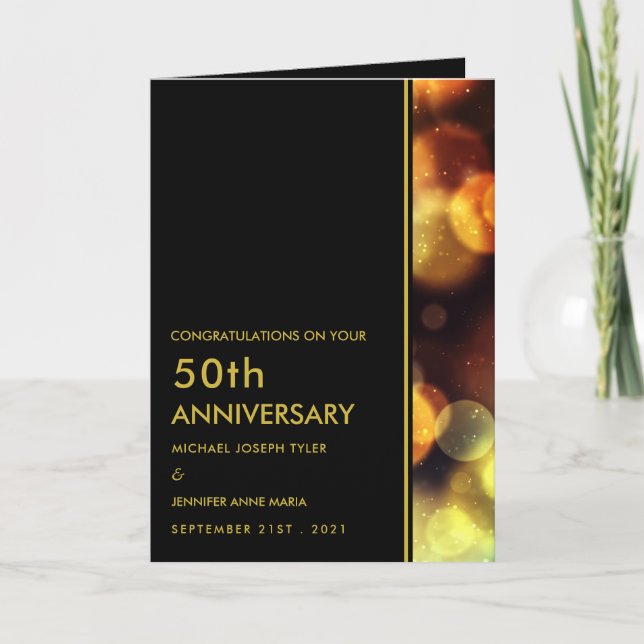 Cartão Twilight Bokeh Lights, aniversário (Frente)