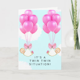 Cartão Twin Baby Girls