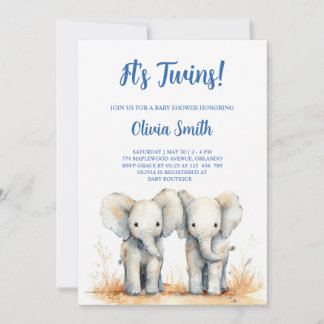 Cartão Twin Baby Shower Invitation – Double the Joy Baby