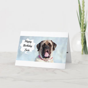 CARTÃO **TWIN** CONGRATULO-ME POR PARTILHAR ANIVERSÁRIOS 