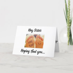 CARTÃO ***TWIN*** DESEJOS DE ANIVERSÁRIO DE *PÉS DE FALA*