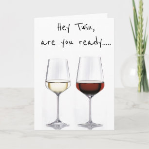 CARTÃO **TWIN** PRONTO PARA CELEBRAR **NOSSO ANIVERSÁRIO*