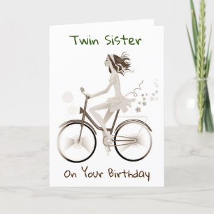 CARTÃO **TWIN SISTER** ENJOY YOUR BIRTHDAY CARD
