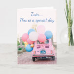 CARTÃO ***TWIN*** TEMPO PARA CELEBRAR É SEU ANIVERSÁRIO<br><div class="desc">UM CAMINHO CHEIO DE BALÕES E "SEUS DESEJOS" TORNA ESTE CARTÃO TÃO ESPECIAL PARA O SEU****TWIN***** OU PARA QUALQUER PESSOA QUE SEJA "ESPECIAL O SUFICIENTE" PARA TER UM CARTÃO NO DIA DELES!!!! FÁCIL MUDAR TUDO EM TODAS AS MINHAS CARTAS!!!!</div>