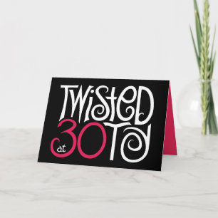 Cartão Twisted at 30 Black Card