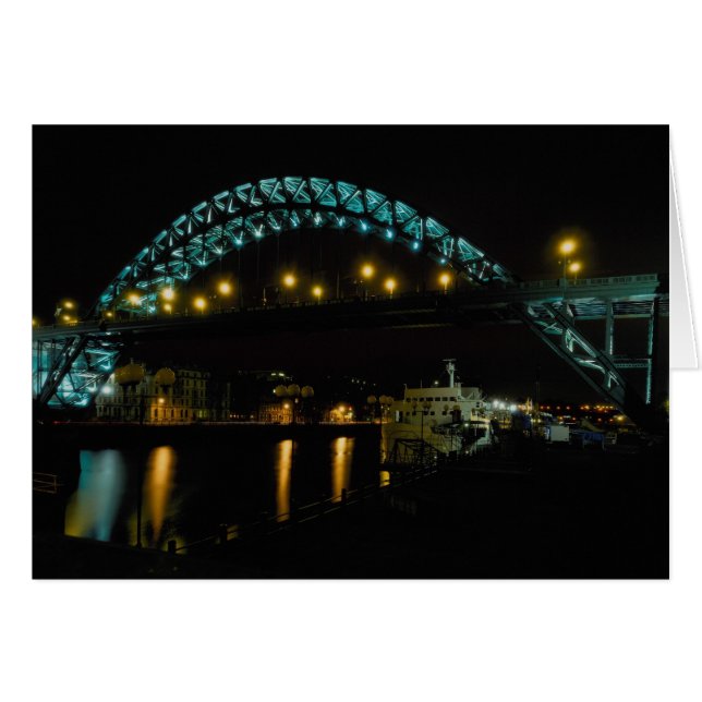 Cartão Tyne Bridge, Newcastle, Inglaterra (Frente Horizontal)
