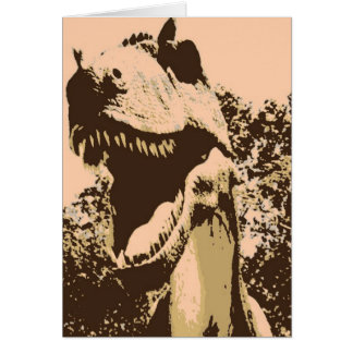 Cartão Tyrannosaurus Rex Pop Art