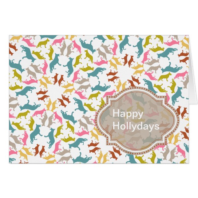 Cartão Tysk schäferhund (Frente Horizontal)