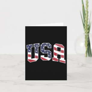Cartão U.A. Camiseiros Homens Crianças Patriótica America