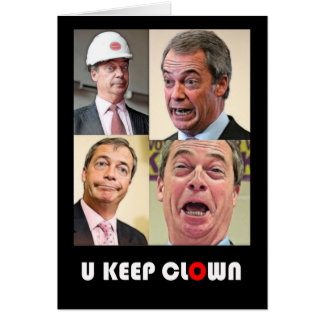 CARTÃO U MANTENHA O VESTUÁRIO