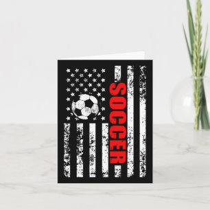 Cartão U.S. Flag Soccer Patriótico Mulheres Gir