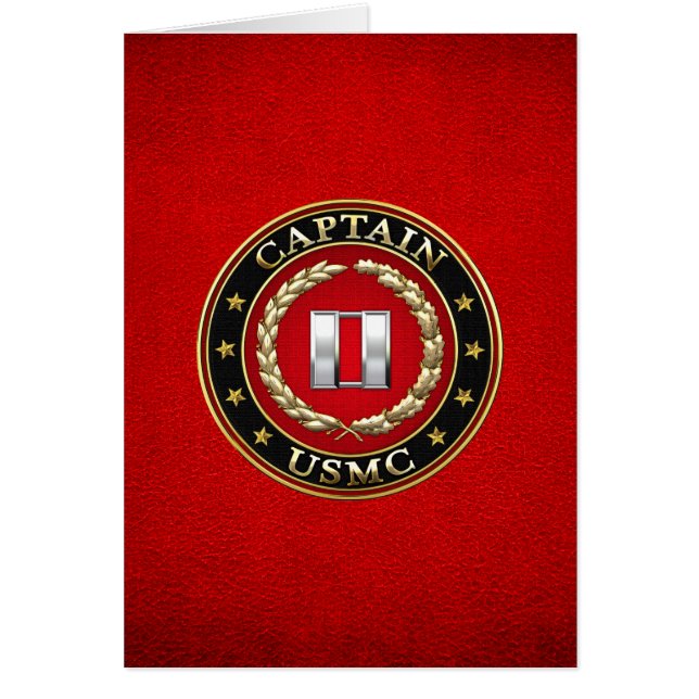 Cartão U.S. Fuzileiros navais: Captain (capitão) do USMC (Frente)
