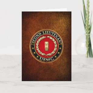 Cartão U.S. Marines: Second Lieutenant (USMC 2ndLt) [3D]