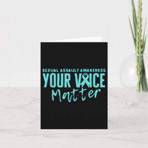 Cartão Ual Ault Awarness 2025 Teal Ribbon Your Voice S
