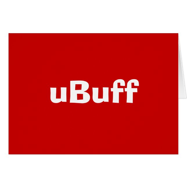 Cartão uBuff (Frente horizontal)