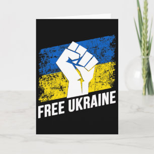 Cartão Ucrânia Livre Amante Ucraniano Bandeira Da Ucrânia