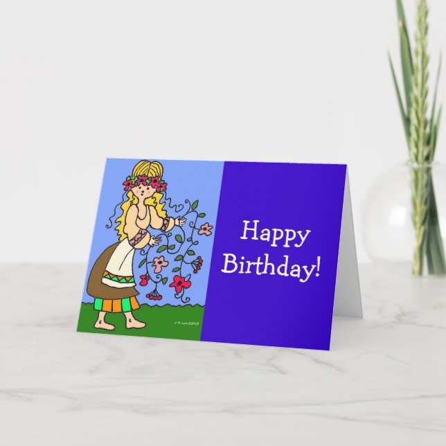 Cartão Ucraniano Maiden (Frente)