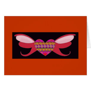 Cartão Ucraniano no coração